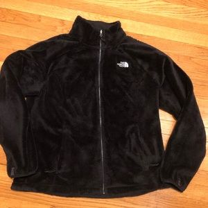 Fuzzy black North Face!